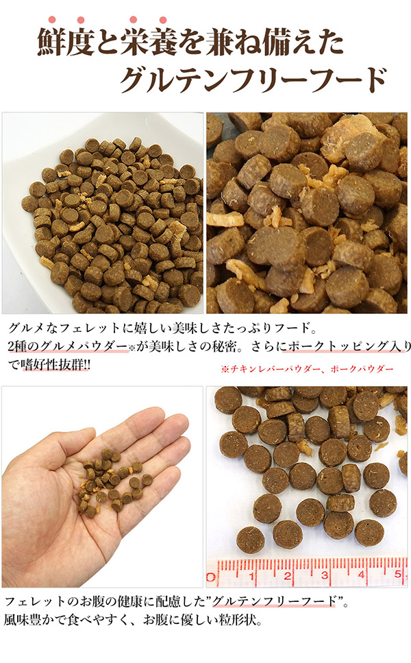 フェレット フード フェレットフード ジャパンフェレミアム グルメ 300g ヘルスチャージシリーズ【国産】【オールステージ】 L・I・P  ペットグッズショップNC